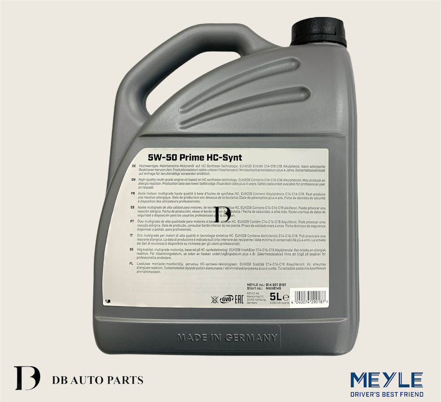 MEYLE ENGINE OIL 5W50 5L TURBO CAR&CGI (0140210191)
