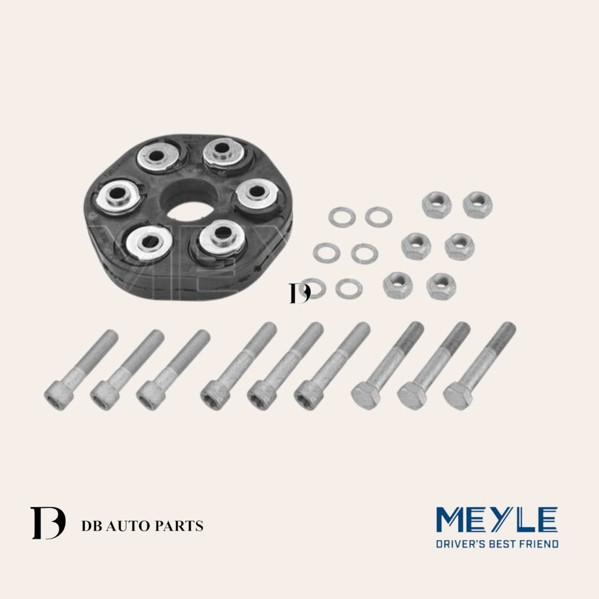Meyle Mercedes Benz E-Class W124 190E W201 Front Propshaft Joint / Front Coupling Kit (1244100615)(0141522111)