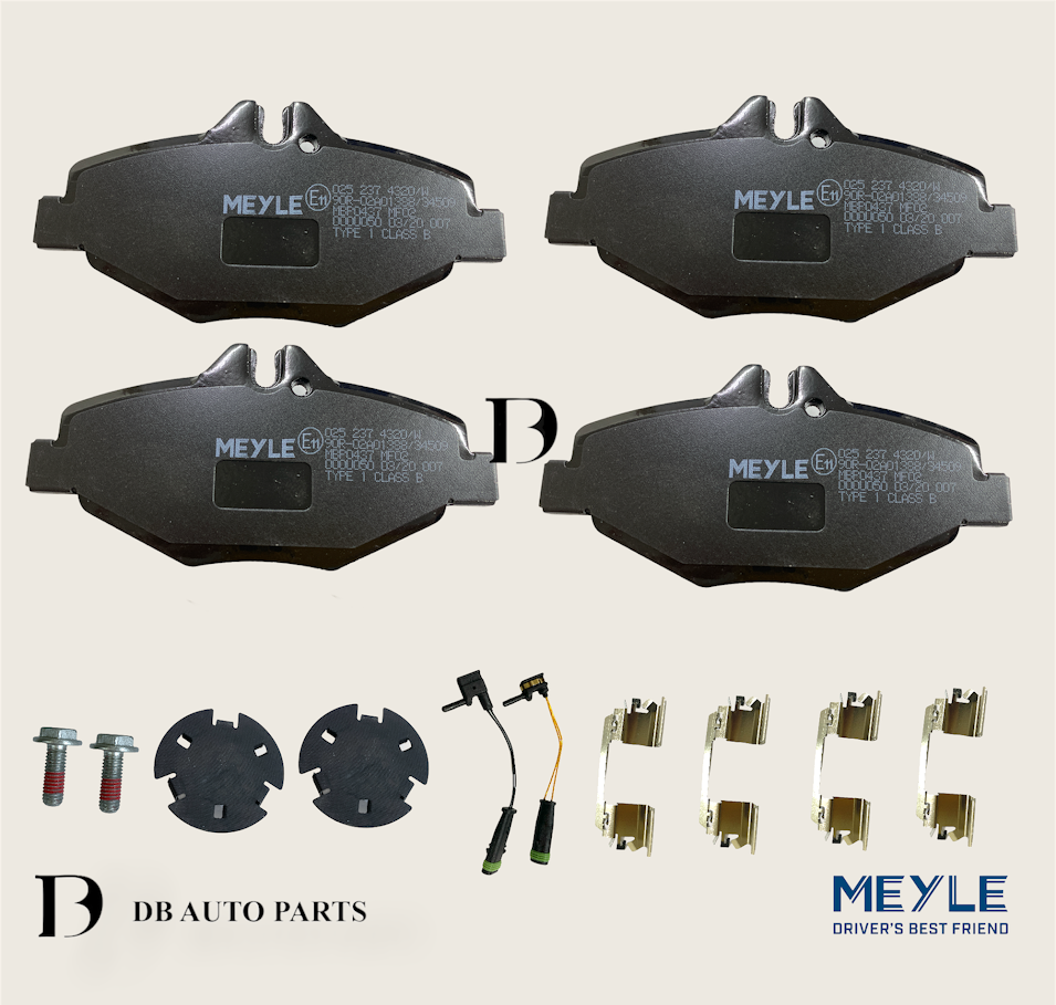 MEYLE FRONT BRAKE PAD W SENSOR MERCEDES BENZ W211 S211 (0252374320/W)(0044207920)(0034209920)(0034206520)(0044208720)