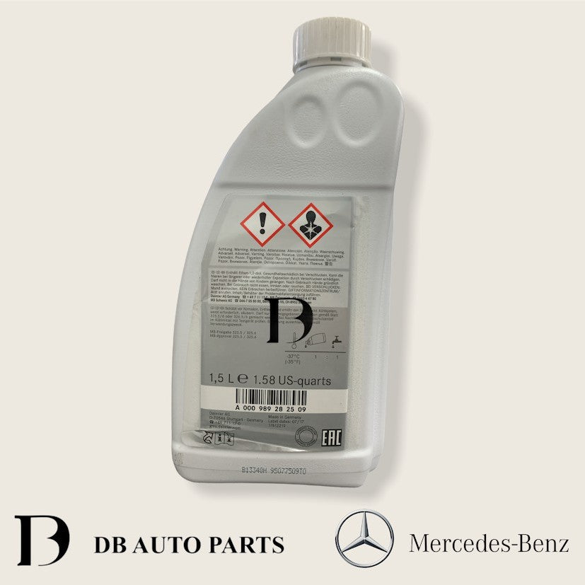 MERCEDES BENZ COOLANT ANTIFREEZE (RED) 1.5 LITERS W176 W177 V177 W246 W242 W204 S204 C204(0009892825)(A000989282509)