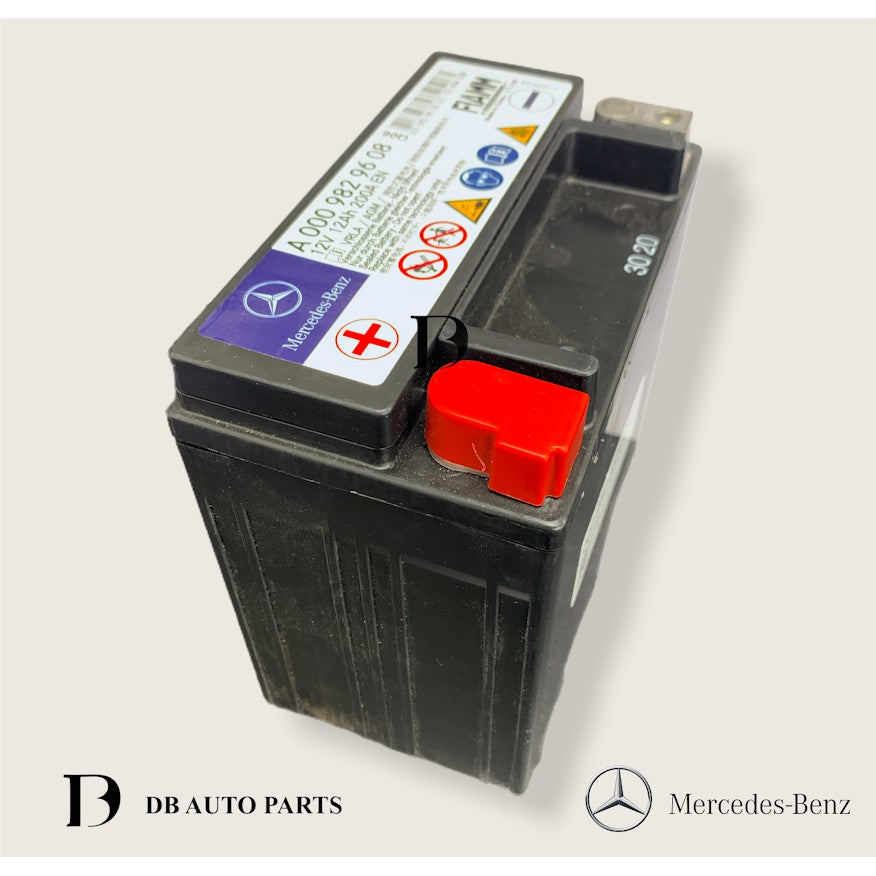 ORIGINAL MERCEDES BENZ W169 W176 W245 W242 W204 W211 AUXILIARY BATTERY / BACK UP BATTERY (0009829608)