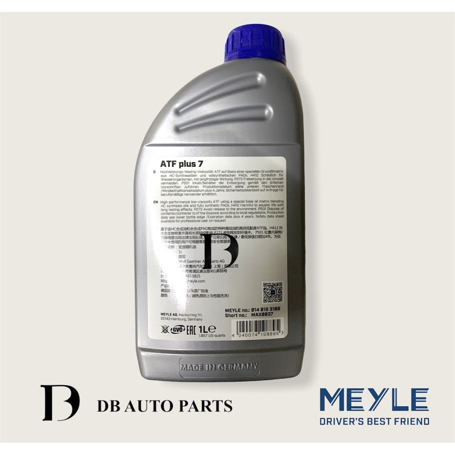 MEYLE AUTO TRANSMISSION FLUID PLUS 7 1L MERCEDES BENZ 7 SPEED 722.9 (BLUE) (0140193100)(0019897803)(0019897703)