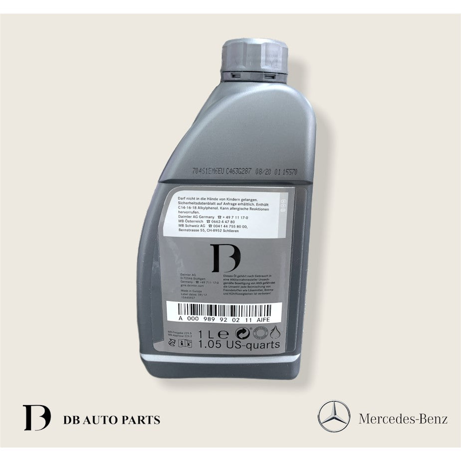 MERCEDES BENZ 5W40 ENGINE OIL 1L MB299.5 (5W30)(0009899202)(0140210060)