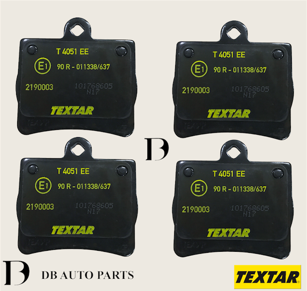 TEXTAR MERCEDES BENZ W202 REAR BRAKE PADS(2190003)(0024205120)(0054201820)