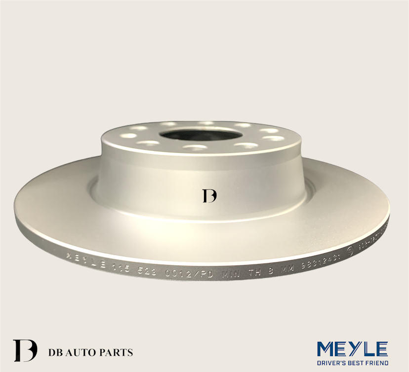 MEYLE AUDI A1 A3 TT VOLKSWAGEN BEETLE CADDY GOLF JETTA PASSAT REAR BRAKE DISC SET/2PCS 	(1155230012)(6R0615601B)