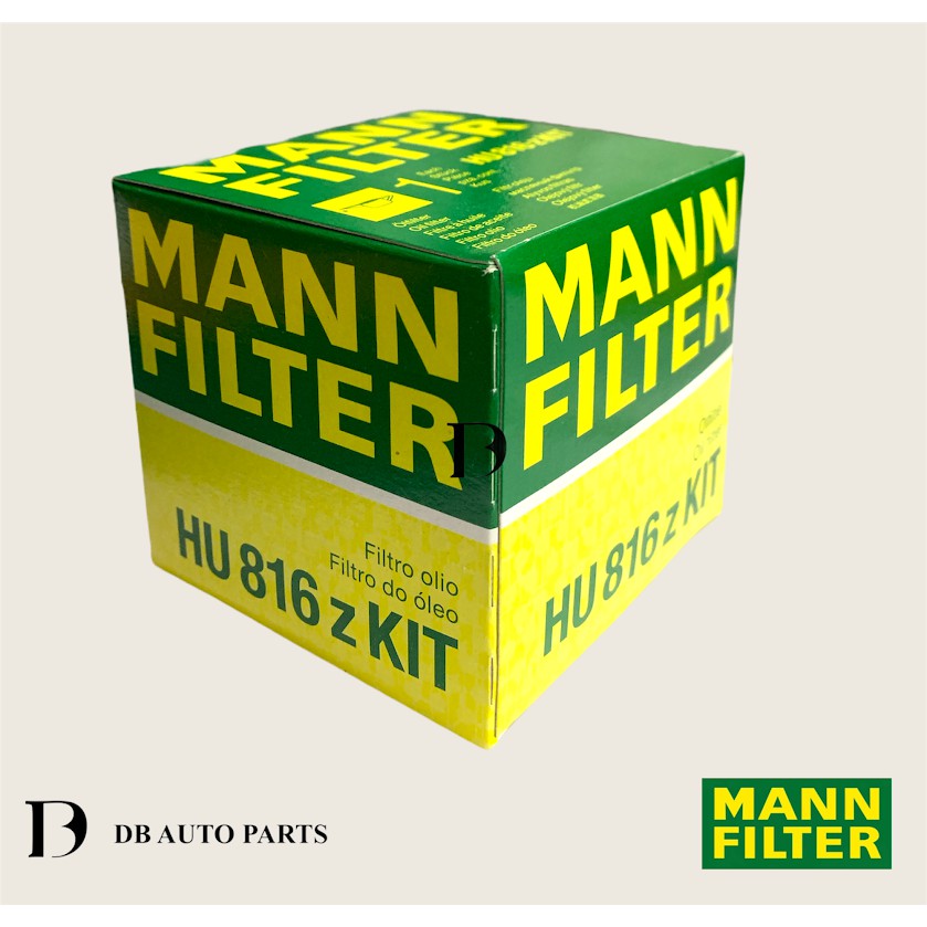MANN FILTER BMW SERIES 1 F20 SERIES 3 E90 F30 E92 OIL FILTER ELEMENT (HU816ZKIT)(11427640862)(11427953125)(11428683204)