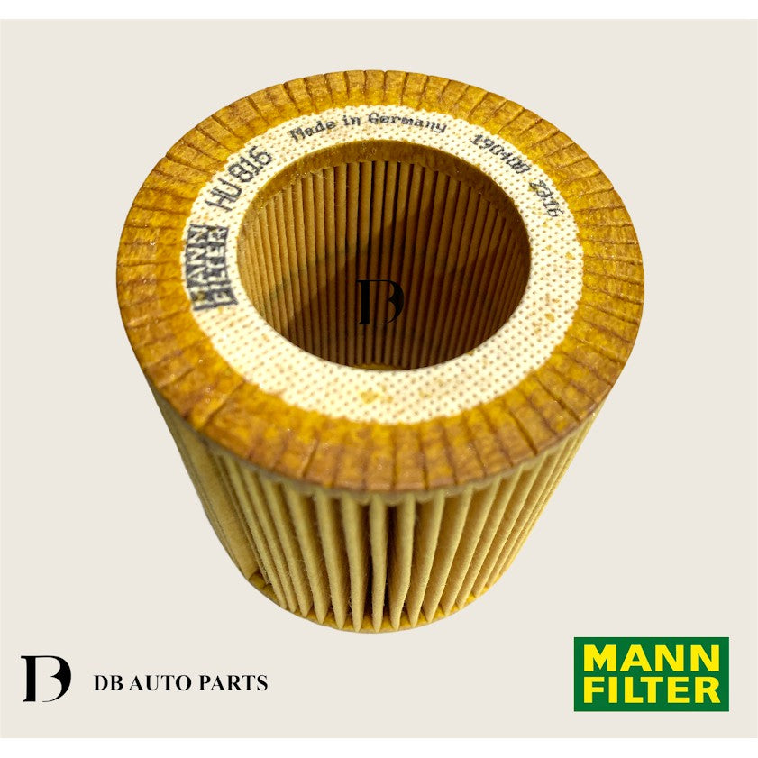 MANN FILTER BMW SERIES 1 F20 SERIES 3 E90 F30 E92 OIL FILTER ELEMENT (HU816ZKIT)(11427640862)(11427953125)(11428683204)