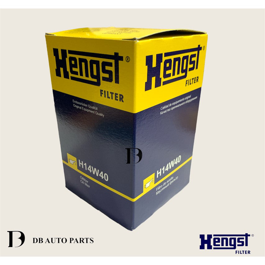 HENGST MERCEDES BENZ W124 190E W201 S-CLASS W126 / M102 M103 OIL FILTER  (H14W40)(1021840001)(1031840610)(1021840101)