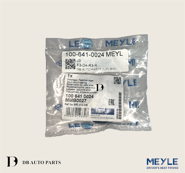 MEYLE AUDI A1 VOLKSWAGEN POLO FRONT ABSORBER BEARING /ANTI FRICTION BEARING (1006410024)(6R0412249)