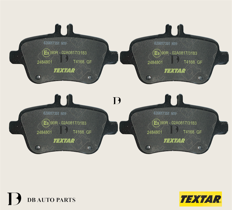 TEXTAR MERCEDES BENZ A-CLASS W176 A250 W156 W246 W117 REAR BRAKE PADS SET (0074209420)(2484801)(0252484818)