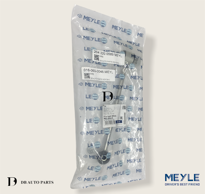 MEYLE MERCEDES BENZ W204 W212 REAR RIGHT STABILIZER / TORSION BAR / ABSORBER LINK (0160600046)(2043200589)