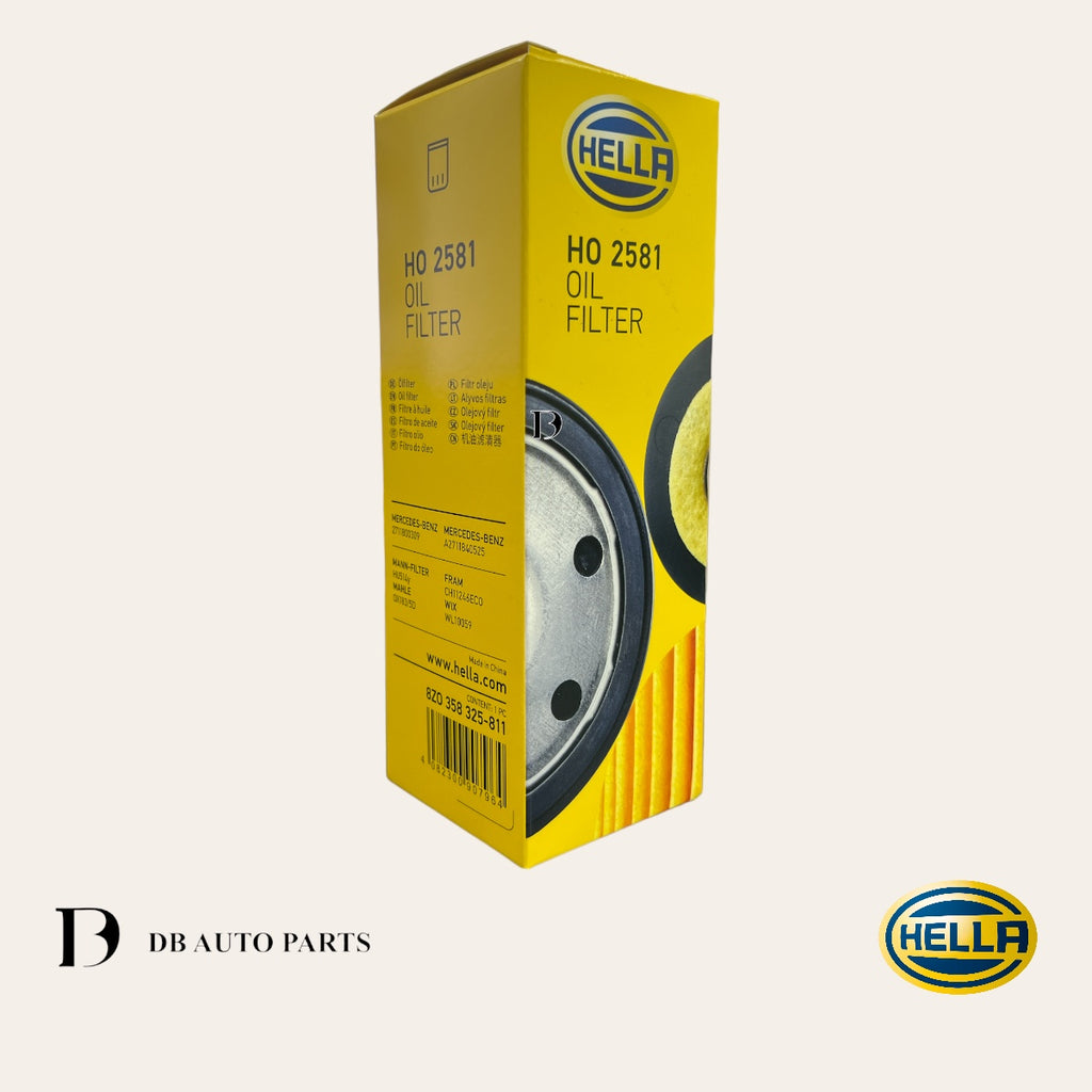 HELLA MERCEDES BENZ M271 W204 W212 CGI OIL FILTER  (2711800109)(2711800509)(8ZO358325811)