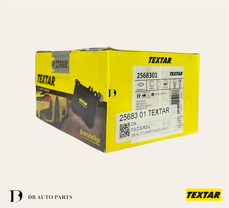 TEXTAR VOLKSWAGEN MK7 GOLF PASSAT TIGUAN AUDI A3 Q2 TT FRONT BRAKE PADS W/ BRAKE SENSOR (2568301)(5Q0698151F)