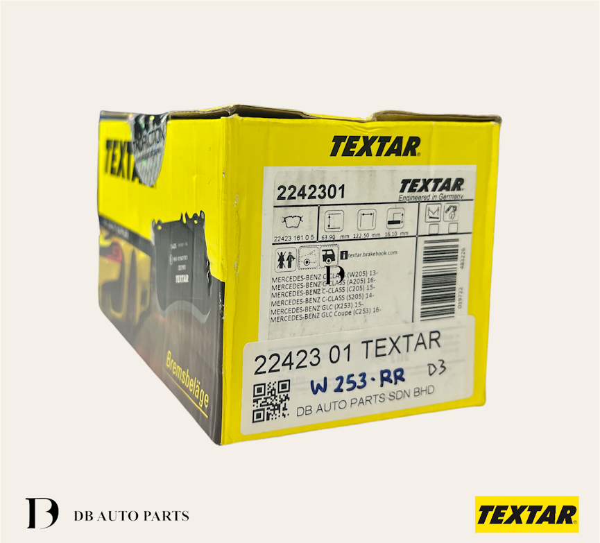 TEXTAR MERCEDES BENZ C-CLASS W205 GLC X253 W253 AMG C43 REAR BRAKE PADS (0004205900)(2242301)(0252242316)