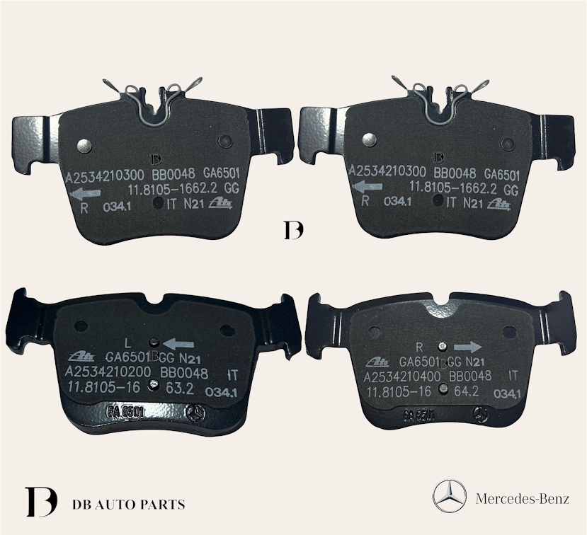 100% ORIGINAL MERCEDES BENZ C-CLASS W205 GLC X253 W253 AMG C43 REAR BRAKE PADS (0004205900)(2242301)(0252242316)