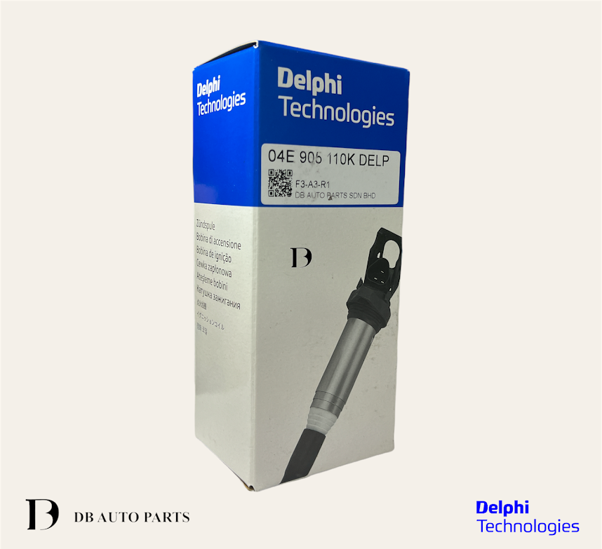 DELPHI IGNITION COIL AUDI A3 A4 Q2 W3 VOLKSWAGEN BEETLE GOLF TIGUAN JETTA (04E905110K)(04C905110D)