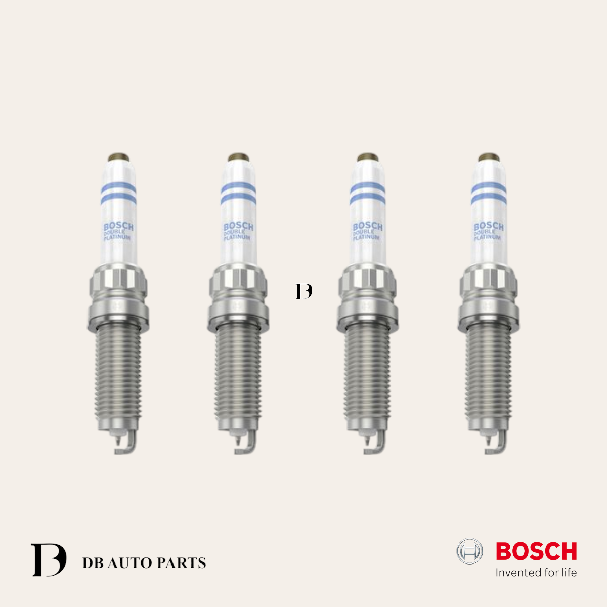 BOSCH SPARK PLUG F30 318i 320i B38 B48 SPARK PLUG SET / 4 PCS (0242145555)(12120040551)