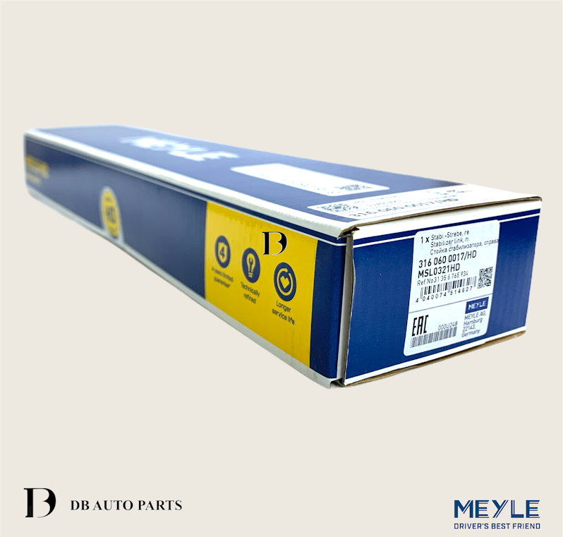 MEYLE HD BMW E81 E82 E87 E88 E90 E91 FRONT STABILIZER LINAKGE / TORSION BAR / RIGHT	(3160600017)(31356765934)