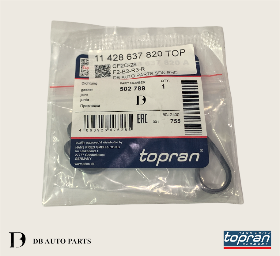 TOPRAN BMW E81 E82 E88 F20 F30 E90 E91 OIL COOLER  GASKET (11428637820)(701140500)