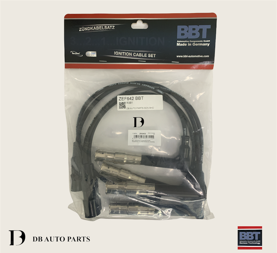 BBT AUTOMATIVE MERCEDES BENZ C-CLASS W202 C180 C220 E-CLASS W124 W210 / M111 PLUG CABLE SET / 4 PCS (ZEF642)(0001500480