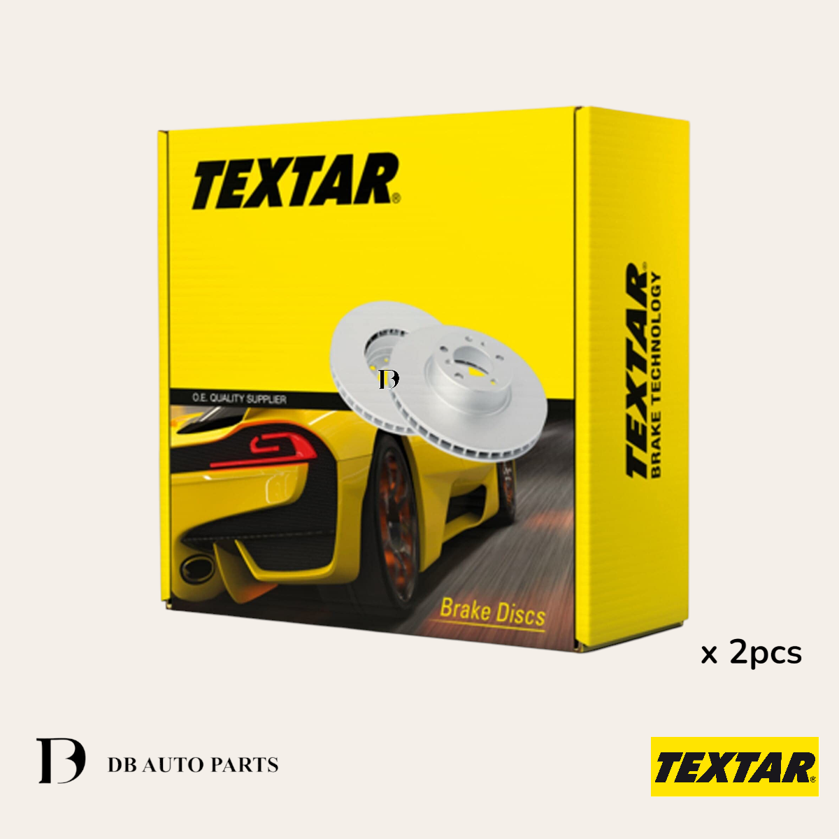 Textar Mercedes Benz W204 W212 Front Brake Disc Set 2 Pcs (92163205)(2044210712)