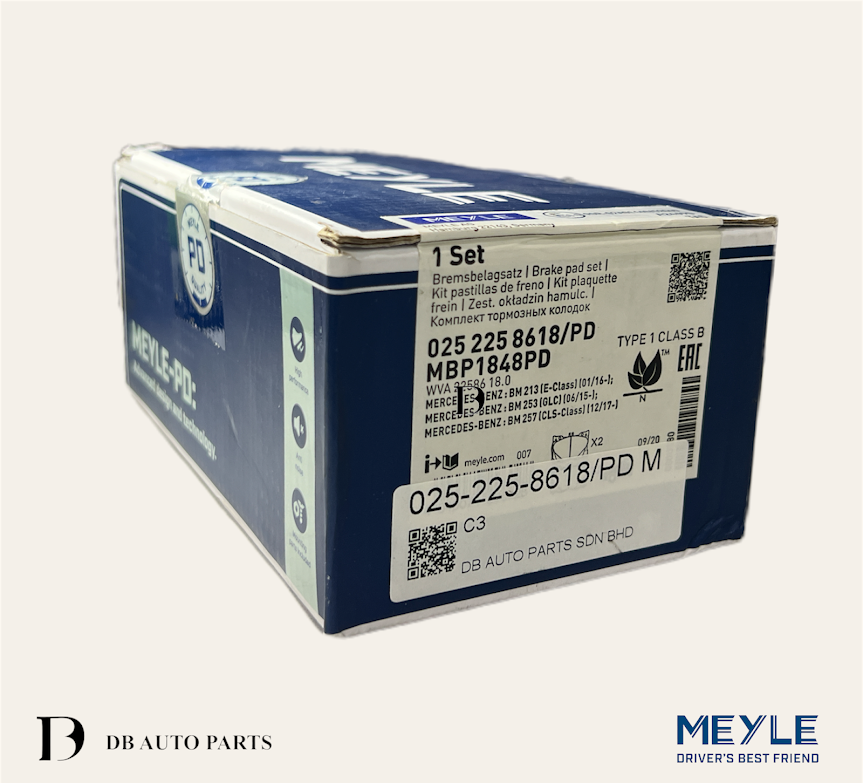 MEYLE MERCEDES BENZ C-CLASS W205 GLC X253 W253 AMG C43 FRONT BRAKE PADS (0004207900)(0252258618)(22586)