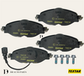 TEXTAR VOLKSWAGEN MK7 GOLF PASSAT TIGUAN AUDI A3 Q2 TT FRONT BRAKE PADS W/ BRAKE SENSOR (2568301)(5Q0698151F)
