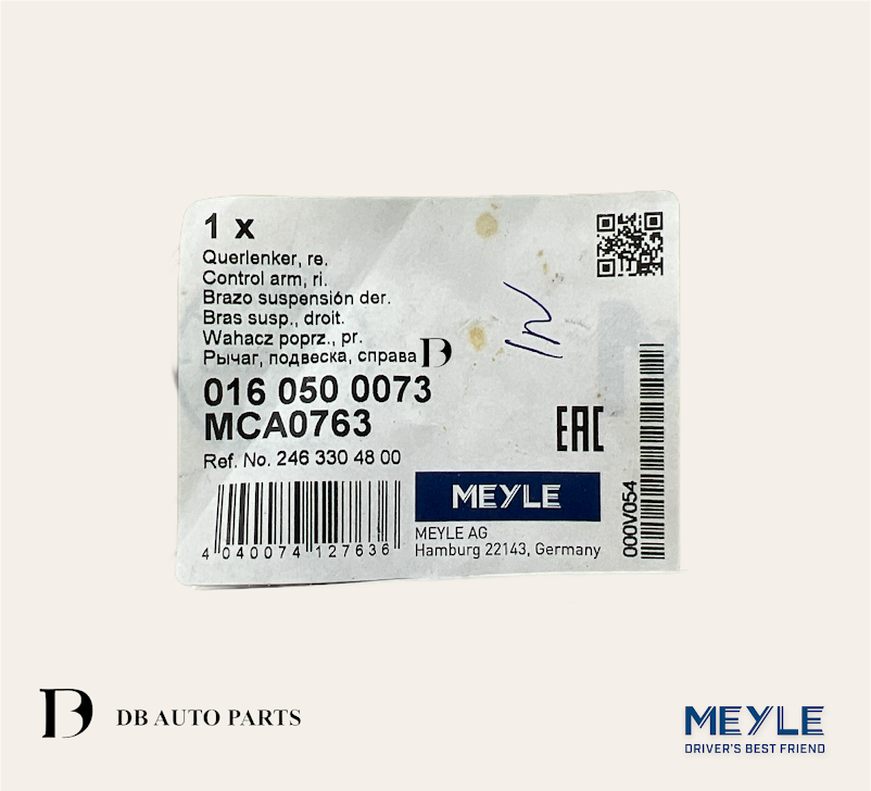 MEYLE MERCEDES BENZ W176 A180 A200 W246 B200 UPPER ARM/CONTROL ARM WITH BUSH & BALL JOINT / RIGHT(0160500072)(2463301807