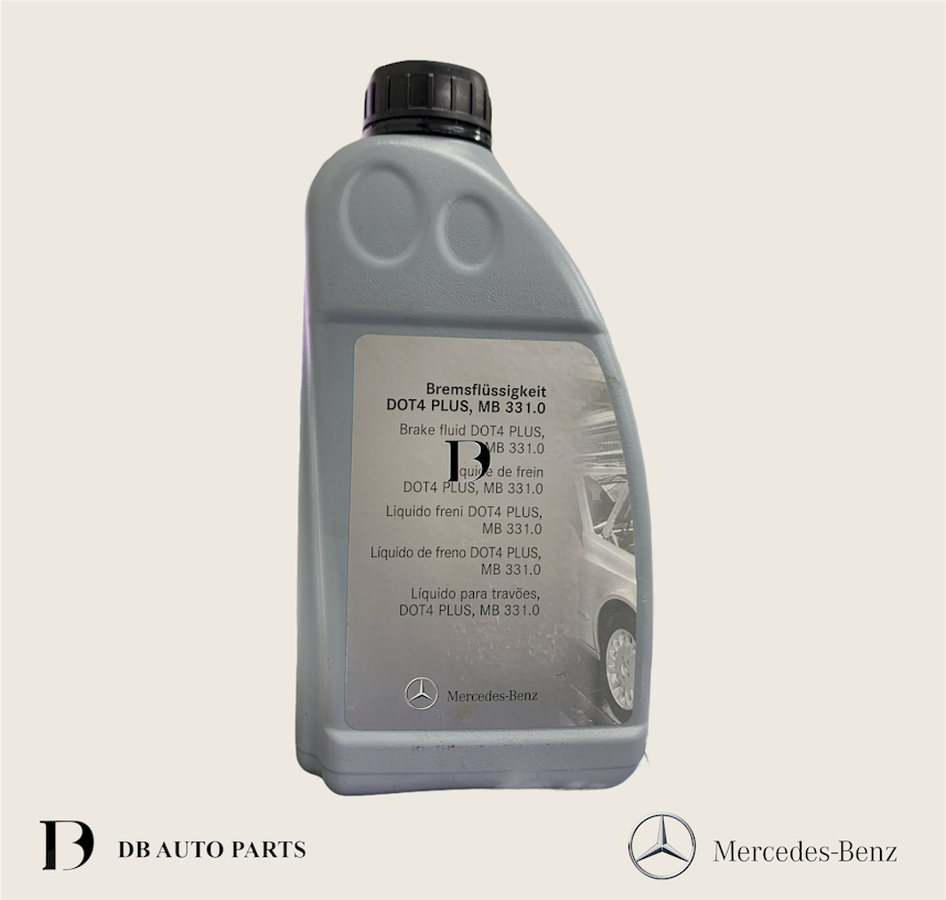 ORIGINAL MERCEDES BENZ DOT 4 BRAKE FLUID / BRAKE OIL 1L FOR ALL PURPOSE (YELLOW)(0009890807)(A0009890807)(95002400)(83132405977)