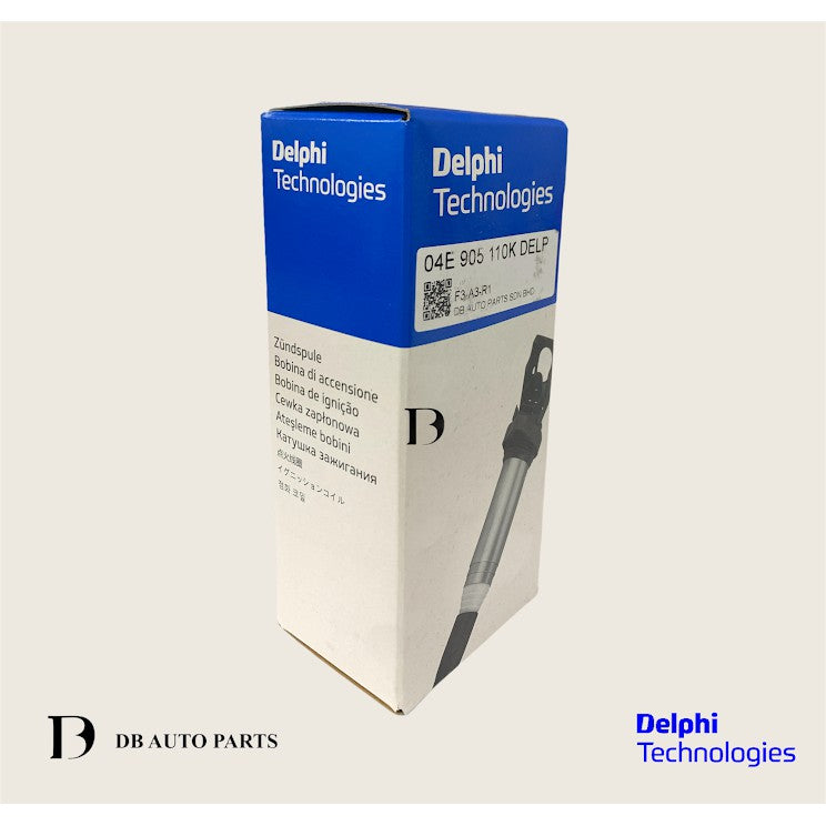 DELPHI IGNITION COIL FOR AUDI AND VOLKSWAGEN (04C905110L)(04E905110L)(04E905110E)(04E905110A)(04C905110K)(04C905110J)