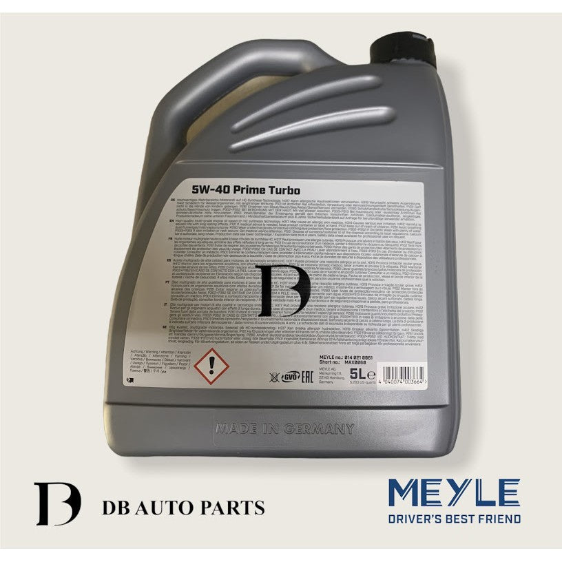 MEYLE ENGINE OIL 5W40 5L-TURBO CAR&CGI-  PORSCHE MERCEDES BENZ BMW VOLKSWAGEN FIAT (0140210061)