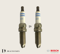BOSCH BMW E88 E82 E90 335i F01 F02 740i SPARK PLUG SET / 2PCS 	(0242140507)(12120034087)