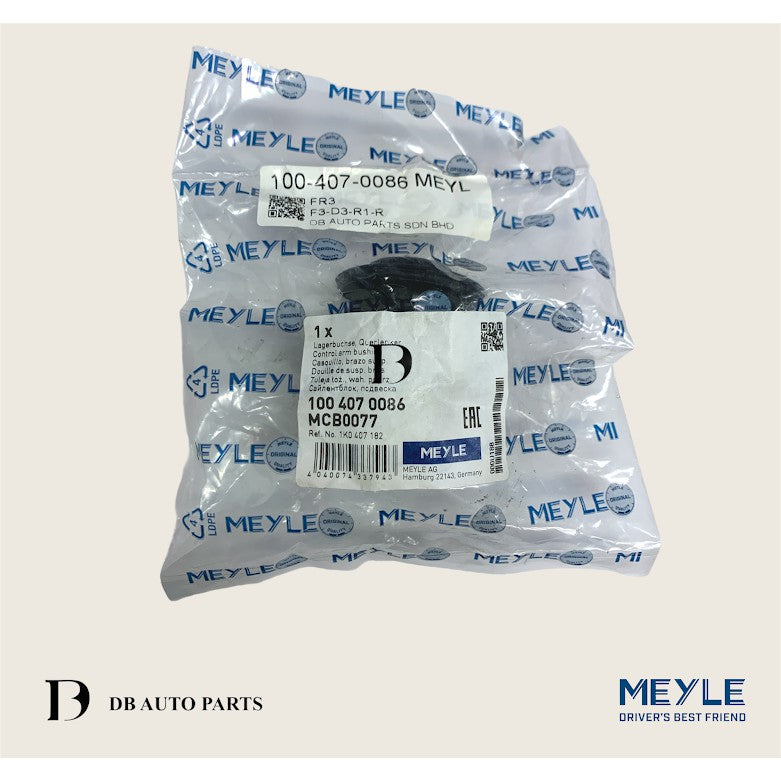 MEYLE AUDI VOLKSWAGEN FRONT AXLE LOWER ARM BUSH SET/2PCS (1004070086)(1K0407182A)(5Q0407182)