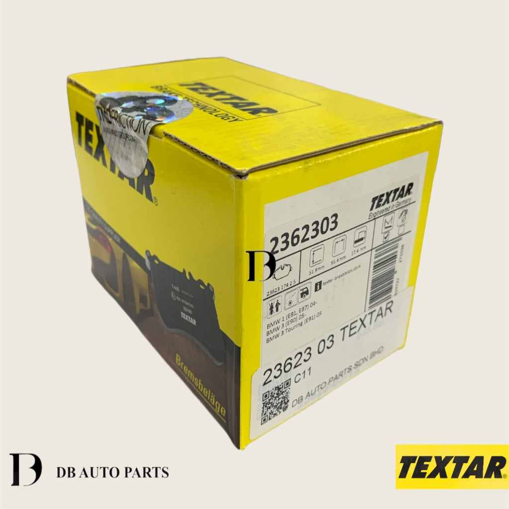 TEXTAR BMW E90 E87 E81 REAR BRAKE PADS (34216788183)(34216779294)(34216777240)(34216774417)(34216767146)(2362303)