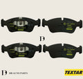 TEXTAR BMW E39 FRONT BRAKE PADS (34111164629)(34112157586)(34112157590)(34116761278)(34116761280)(23183)(2167703) (34111164629)(34112157586)(34112157590)(34116761278)(34116761280)(23183)(21677) (34111