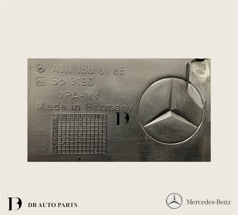 100% ORIGINAL MERCEDES BENZ W210 E230 VALVE COVER FRONT PROTECTIVE COVER M111 	(1111580185)(1611583285)