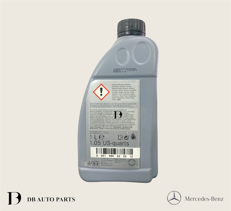 ORIGINAL MERCEDES BENZ DIFFERENTIAL REAR AXLE OIL 75W85 235.7 W203 W204 W211 W212 W164 (001989330312)