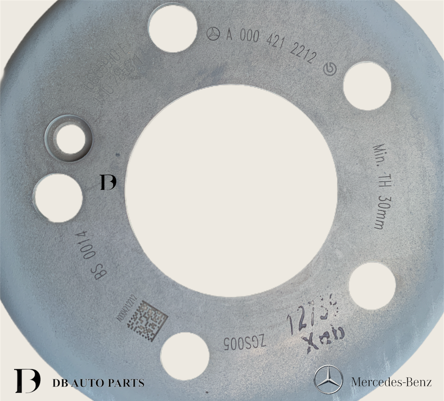 ORIGINAL MERCEDES BENZ C-CLASS W205 C250 C300 C350 W213 E250 E300 FRONT BRAKE DISC SET / 2PCS  (0004212212)