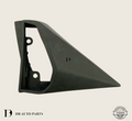 TAIWAN MERCEDES BENZ E-CLASS 124 SALOON COUPE W124 SIDE MIRROR TRIANGLE RUBBER (RIGHT)	(1248110261)
