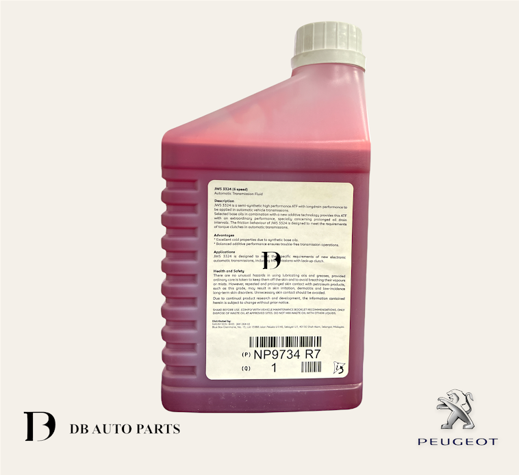 ORIGINAL PEUGEOT 206 306 308 407 CITROEN C4 PICASSO C8 AUTO OIL/AUTO TRANSMISSION FLUID/GEAR OIL(RED)1 LITER 	(NP9734R7)