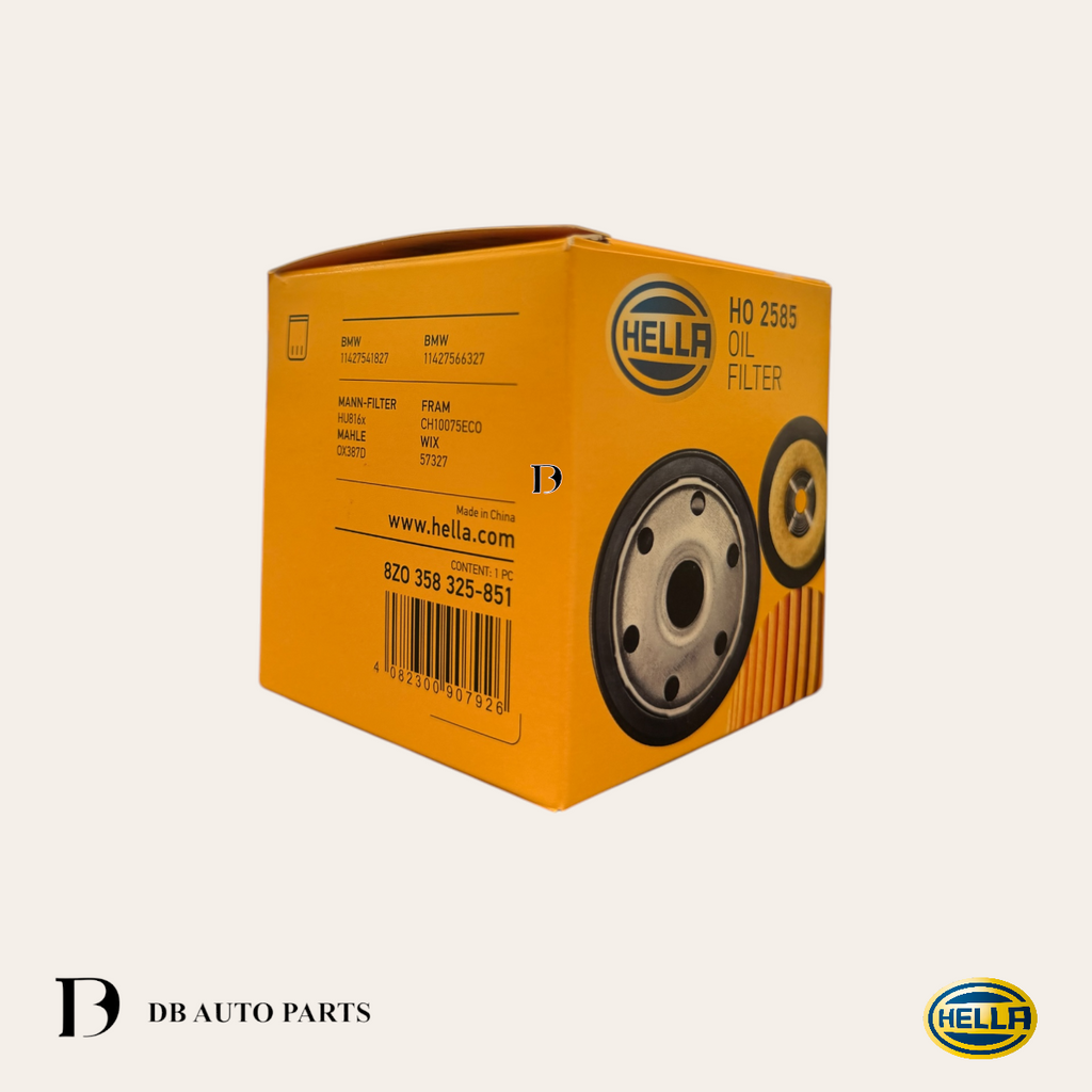 HELLA OIL FILTER BMW E60 F10 E90 N52 (OX387D)(11427541827)(11427566327)(11427854049)(11427854445)