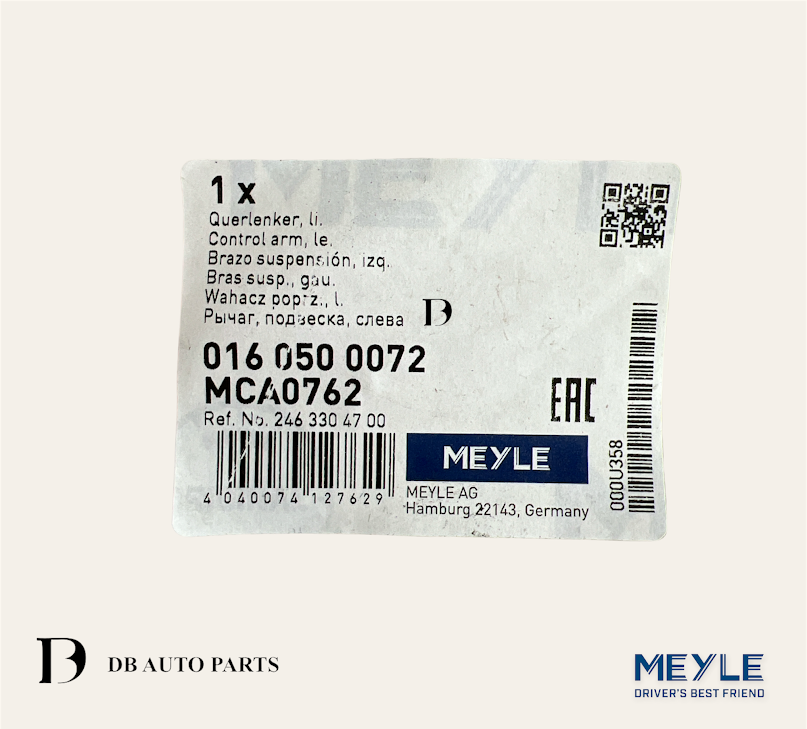 MEYLE MERCEDES BENZ W176 A180 A200 W246 B200 UPPER ARM/CONTROL ARM WITH BUSH & BALL JOINT / LEFT(0160500072)(2463301707)