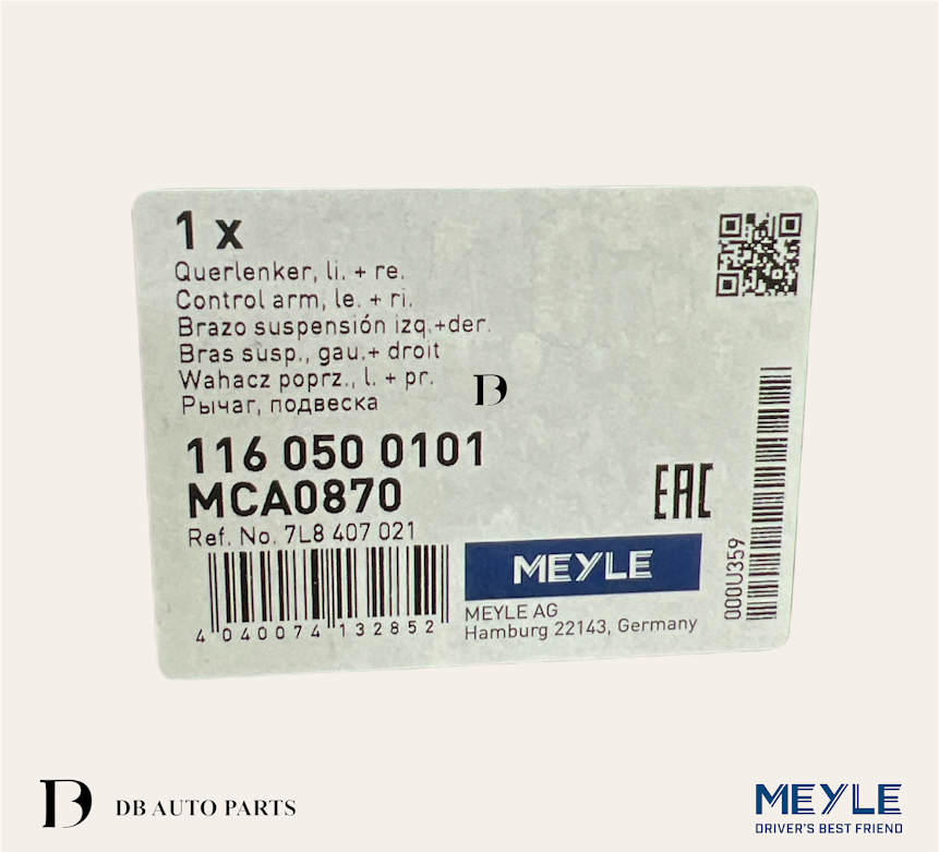 MEYLE AUDI Q7 3.0 TDI TFSI quattro UPPER ARM/TRACK CONTROL ARM WITH BALL JOINT&BUSH (LEFT=RIGHT)(1160500101)(7L8407021)